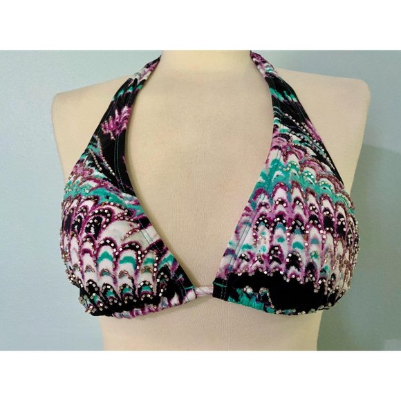 ViX Paula Hermanny Beaded Bikini Set sz 6 - Picture 6 of 7